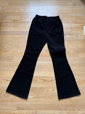 Black Corduroy Flared Pants